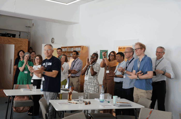Workshop participants in a room in Berlin at Leading Together 2025