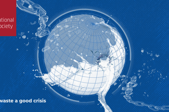 Never waste a crisis blog banner