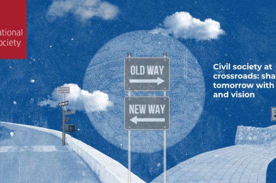 Civil Society at Crossroads: shaping tomorrow with unity and vision - illustrative blog banner