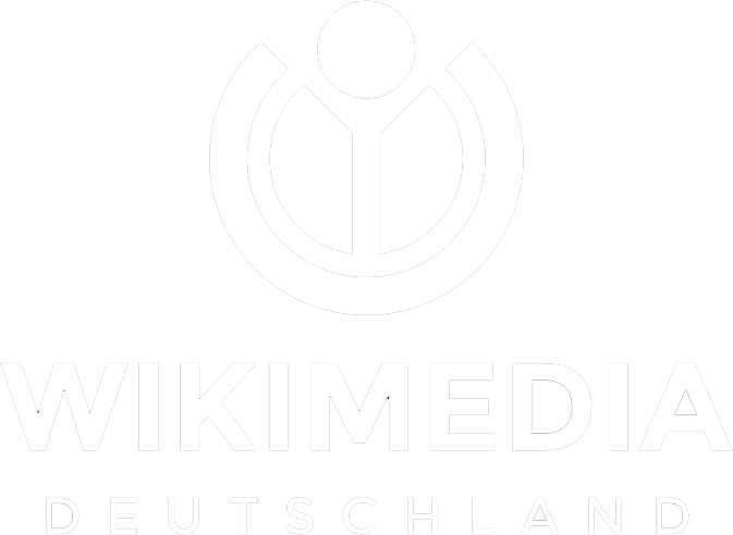Wikimedia Deutschland logo white